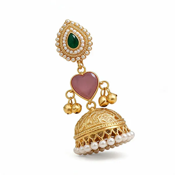 Golden_Brass_Earrings_For_Women