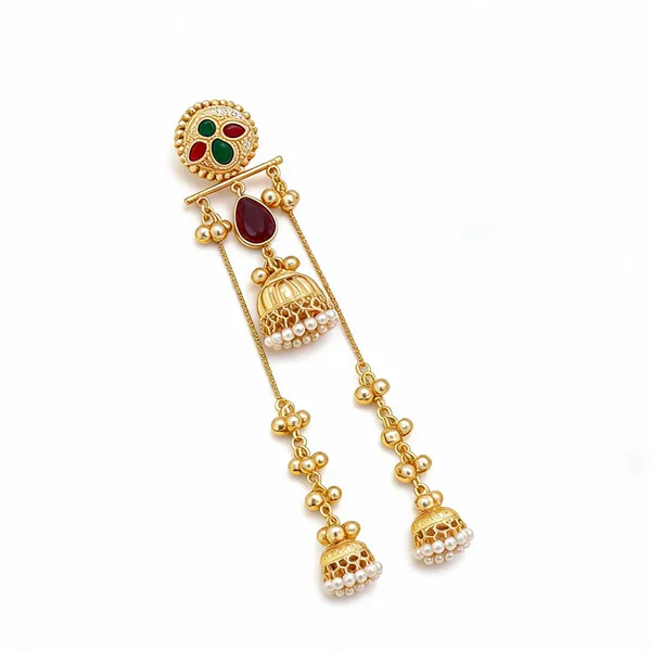 Golden_Brass_Earrings_For_Women
