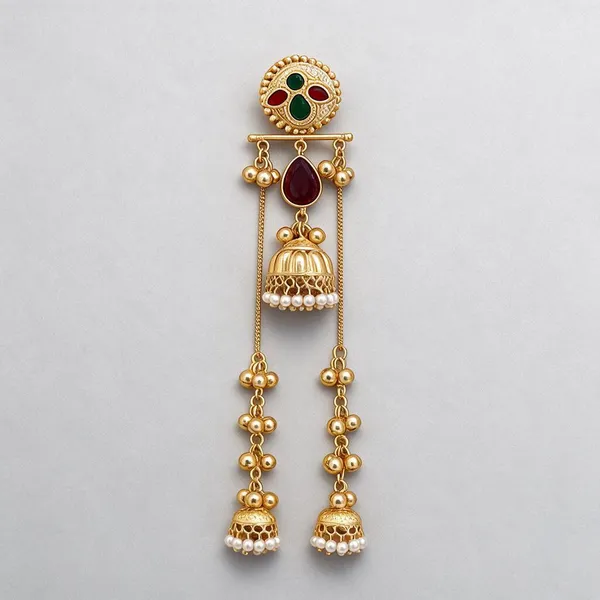 Golden_Brass_Earrings_For_Women