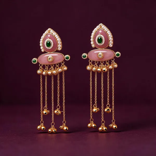 Golden_Brass_Earrings_For_Women