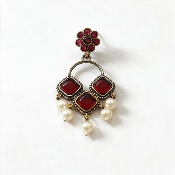 Red_Brass_Earrings_For_Women