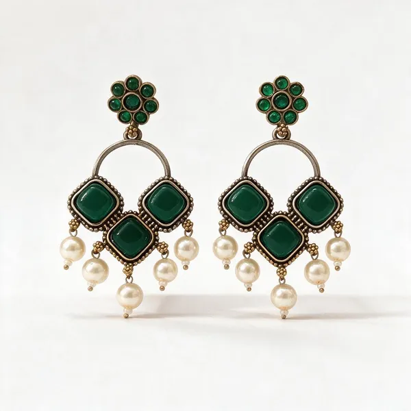 Green_Brass_Earrings_For_Women