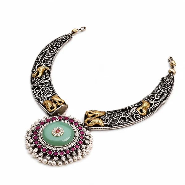 Silver_Brass_Necklace_For_Women