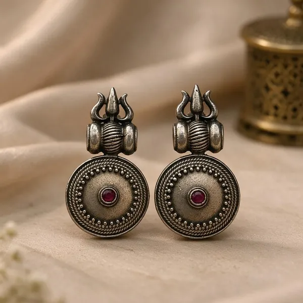 Gold_And_Pink_Brass_Earrings_For_Women