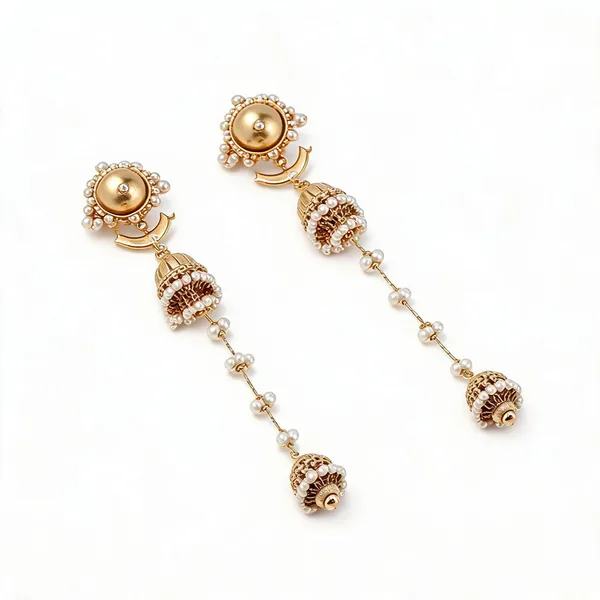 Gold_Brass_Kashmiri_Earring_For_Women