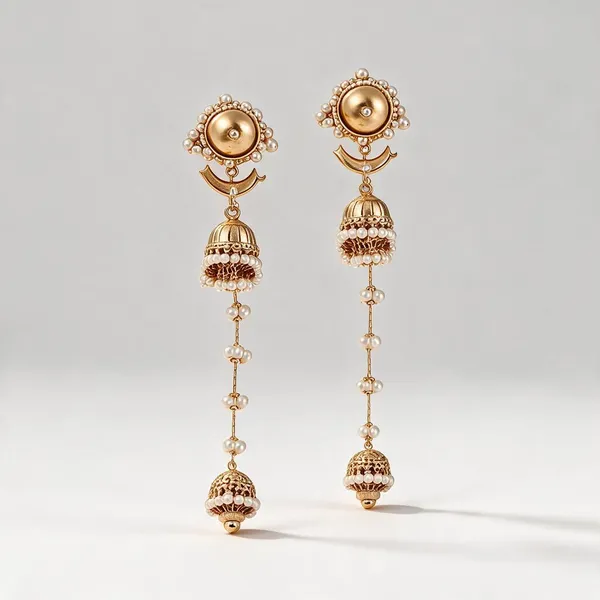 Gold_Brass_Kashmiri_Earring_For_Women