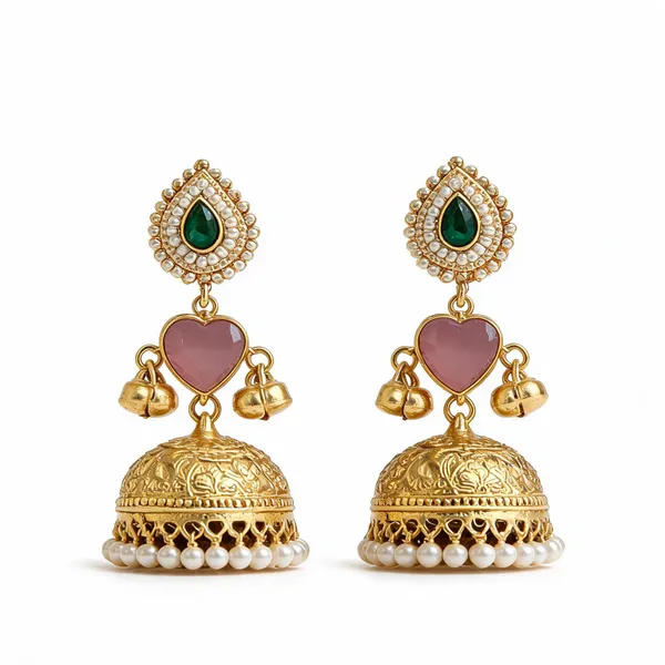 Golden_Brass_Earrings_For_Women
