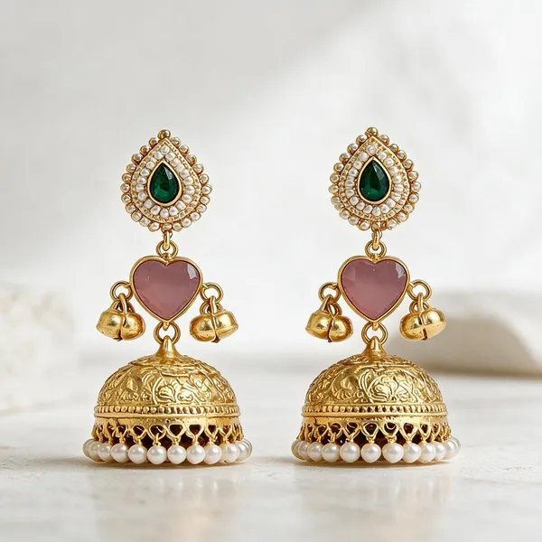 Golden_Brass_Earrings_For_Women