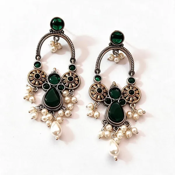 Green_Brass_Earrings_For_Women