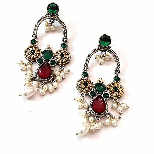 Red_Brass_Earrings_For_Women