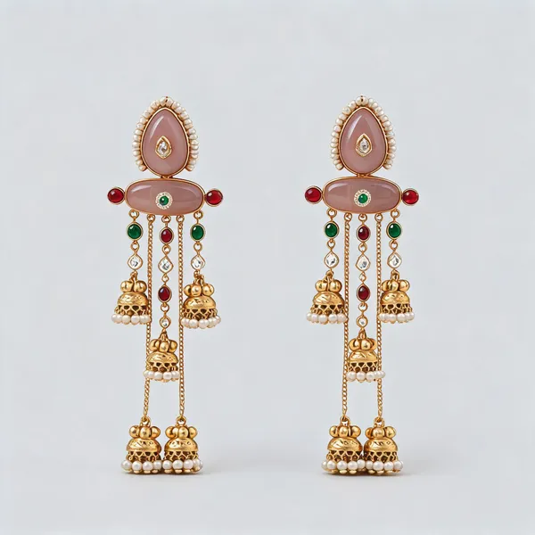 Golden_Brass_Earrings_For_Women