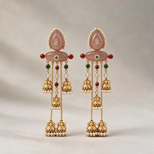 Golden_Brass_Earrings_For_Women