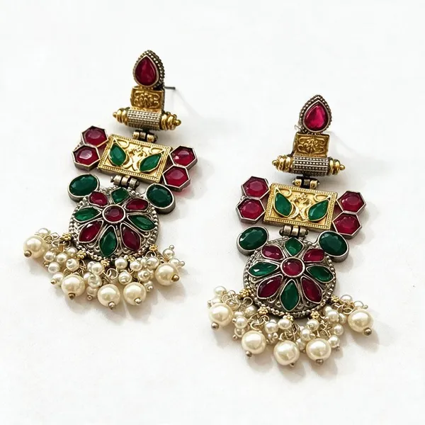 Multicolor_Brass_Earrings_For_Women