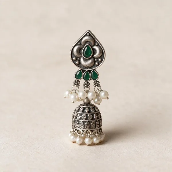 Green_Brass_Earrings_For_Women