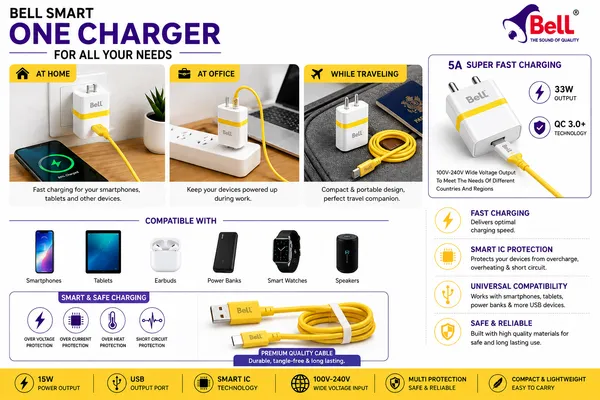 Bell_33W_Fast_Wall_Charger_With_USB_Cable
