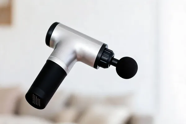 Silver_And_Black_Silver_Handheld_Percussion_Massage_Gun