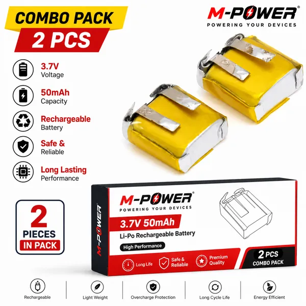 M-Power_3.7V_50mAh_Li-Po_Rechargeable_Battery_2-Piece