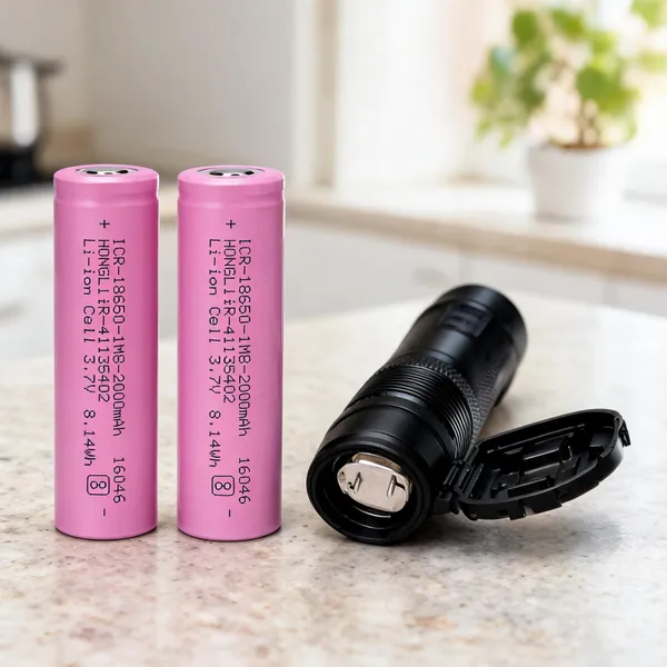 Pink_2000Mah_3.7V_Rechargeable_Lithium_Ion_Battery