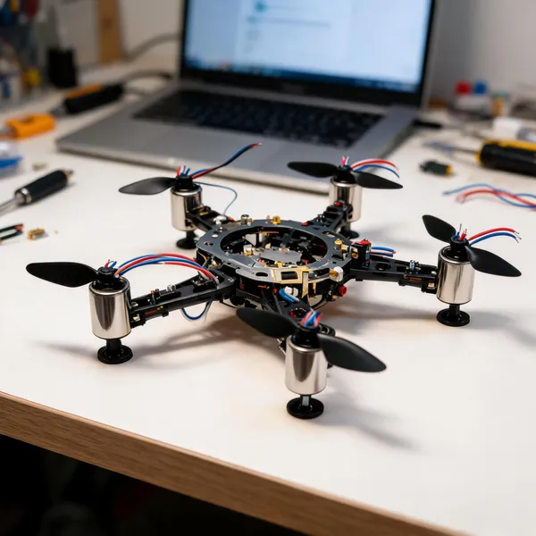 Blue_And_Red_4_Piece_Drone_Motors_With_Propeller_Blades