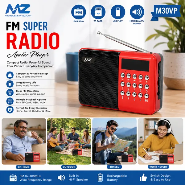 MZ_M30VP_Portable_FM_Radio_Audio_Player