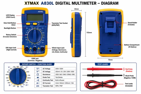 XTMAX_A830L_Digital_Multimeter