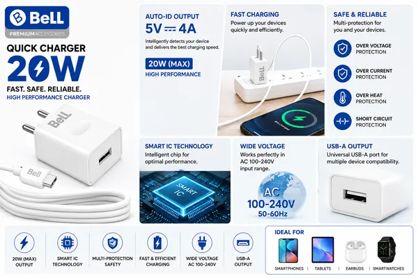 Bell_20W_Fast_Charging_USB-A_Wall_Charger_With_Cable