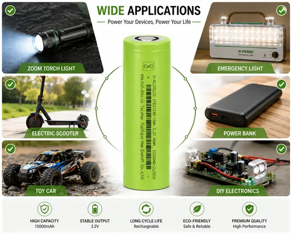 3.2V_LiFePO4_15000mAh_Rechargeable_Battery_Cell