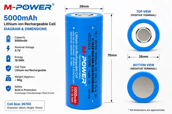 M-Power_LiFePO4_3.2V_5000mAh_Rechargeable_Battery_Cell