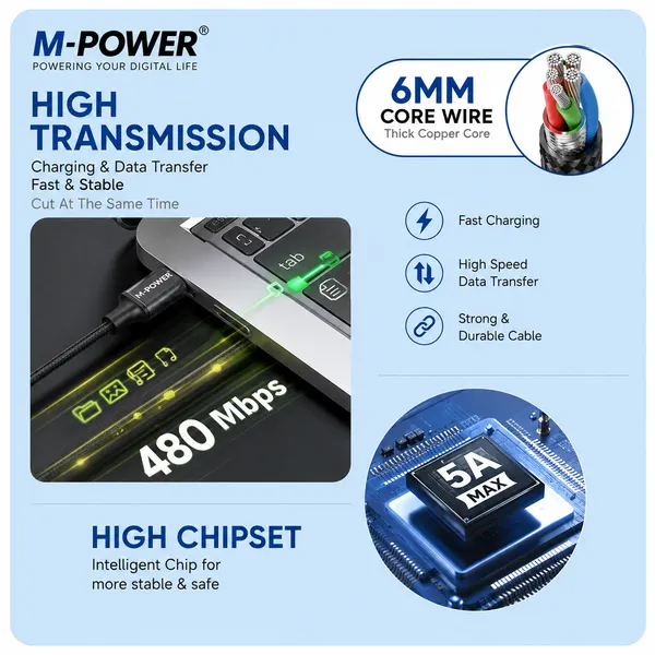 M-Power_120W_Type-C_To_USB-A_Fast_Charging_Cable