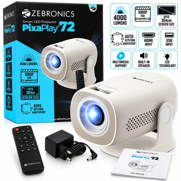 Zebronics_PixaPlay_72_Smart_LED_Projector_|_4000_Lumens,_1080p_FHD_Support,_Auto_Keystone_Adaptation,_Up_to_304_cm_Screen_Size,_HDMI_&_USB_Input,_Built-in_Speaker,_Remote_Control