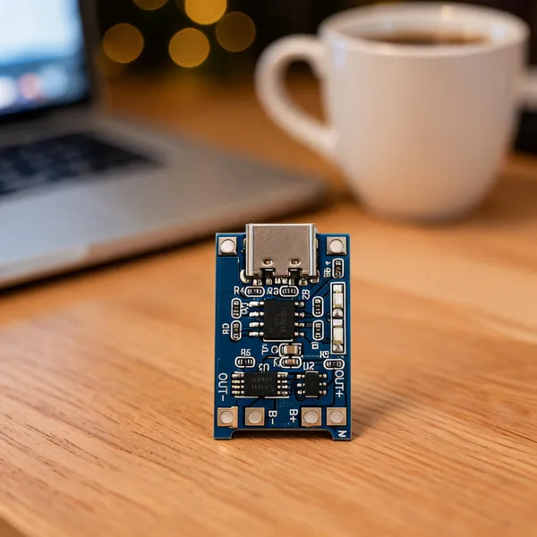 Blue_Usb_Type_C_5V_1A_Li_Ion_Battery_Charger_Module_Pcb