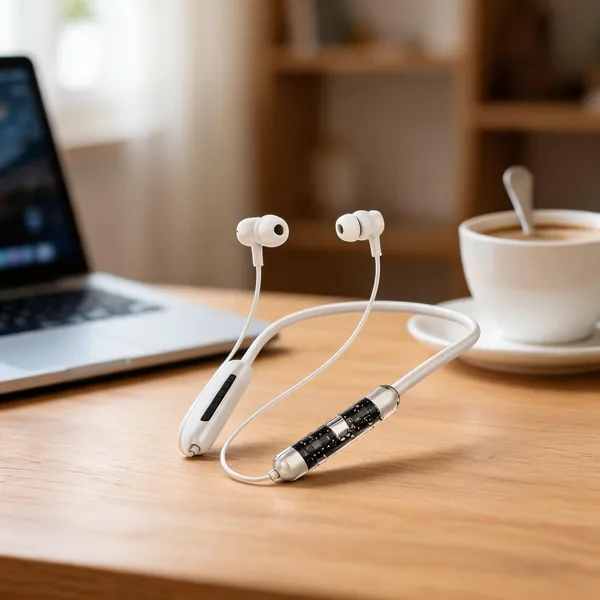 White_Zebcom_Voice_Change_White_Wireless_Neckband_Earphones