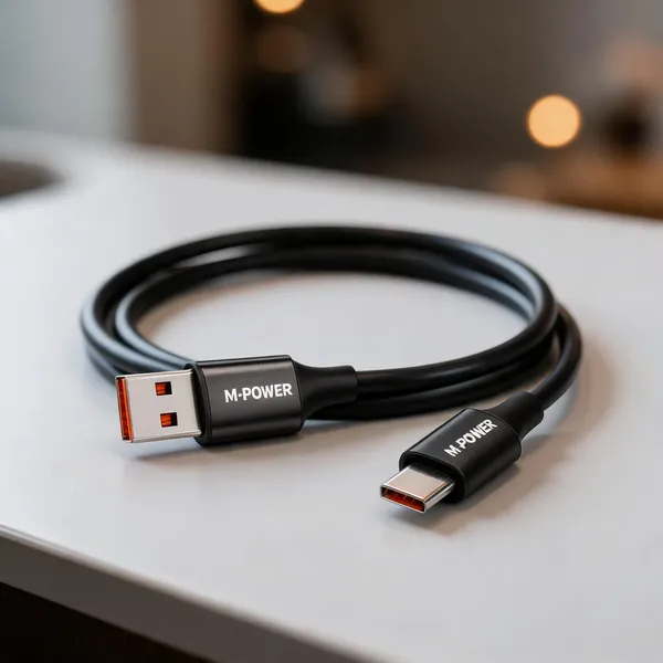 Black_120W_Type_C_To_Usb_A_Fast_Charging_Cable