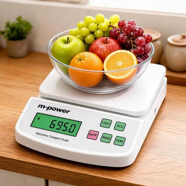 White_Plastic_Stainless_Steel_Lcd_Digital_Kitchen_Weighing_Scale