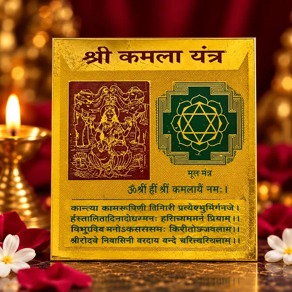 Devaastha_Shri_Kamla_Yantra_Brass_Puja_Plaque_Golden