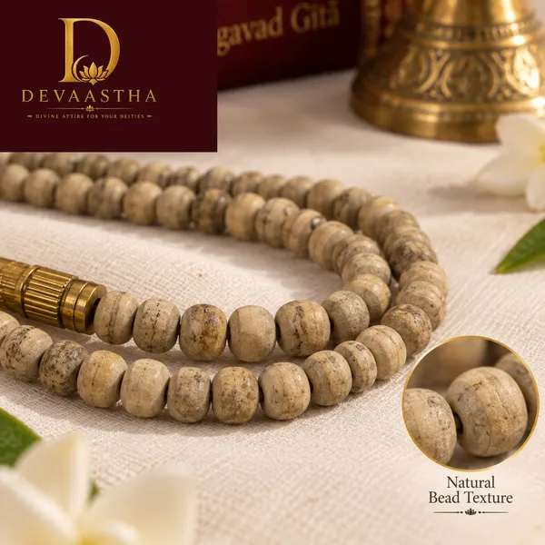 Beige_Beaded_Prayer_Mala_For_Devotees