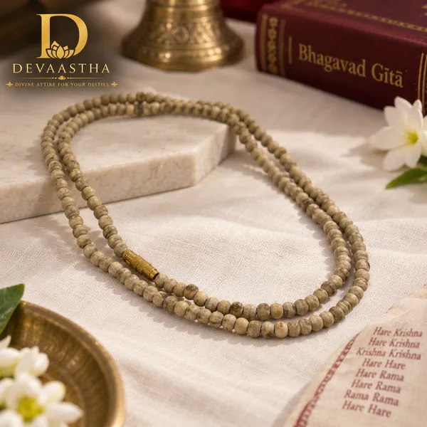 Beige_Beaded_Prayer_Mala_For_Devotees