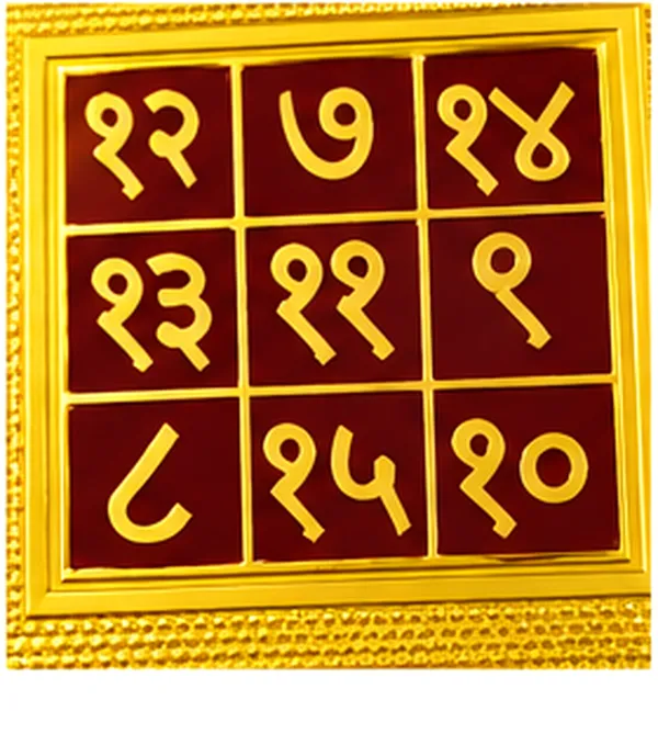 Gold_Tone_Religious_Yantra_Wall_Plaque