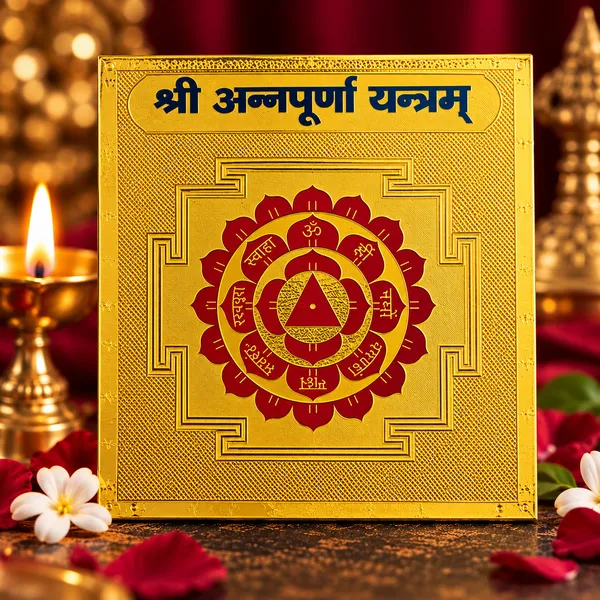 Devaastha_Shri_Annapurna_Yantra_Brass_Puja_Plaque_Golden
