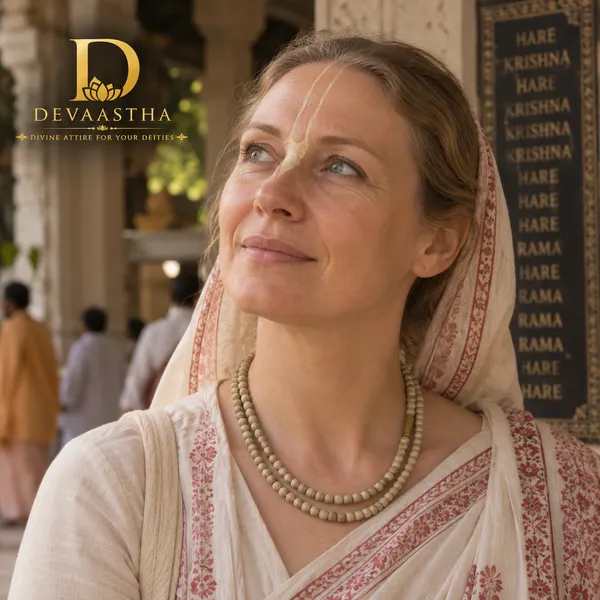 Beige_Beaded_Prayer_Mala_For_Devotees