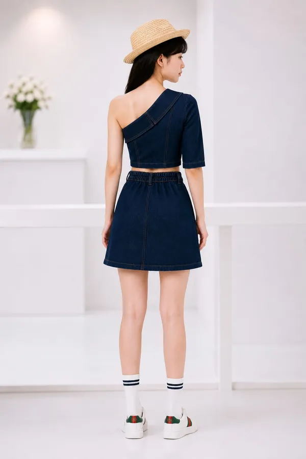 Blue_Denim_Top_Set_For_Girls