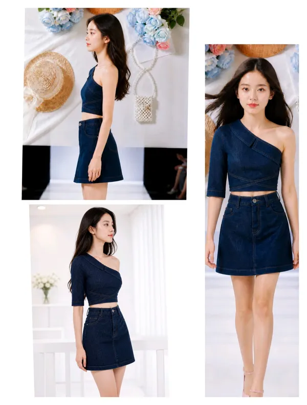 Blue_Denim_Top_Set_For_Girls