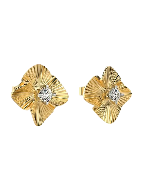 Gold-Tone_Floral_Stud_Earrings_for_Women