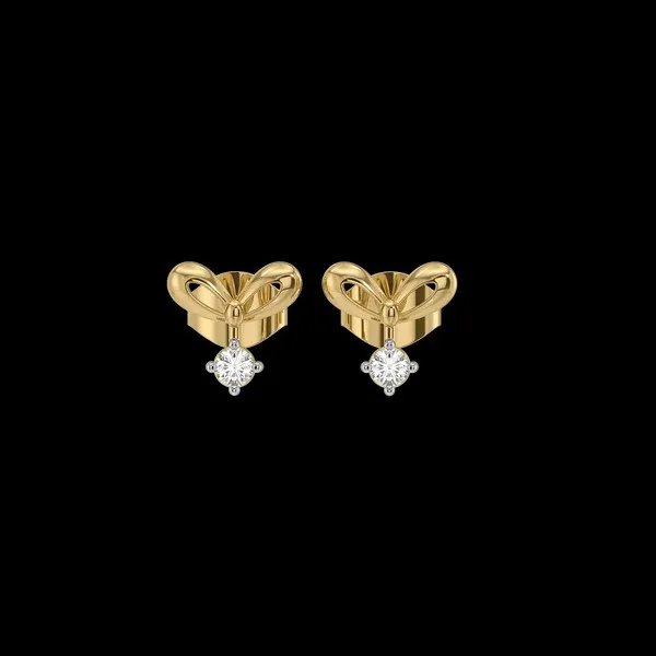 Gold_Tone_Bow_Stud_Earrings_for_Women