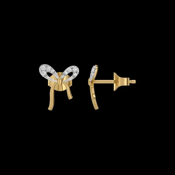 Gold_Tone_Bow_Stud_Earrings_for_Women