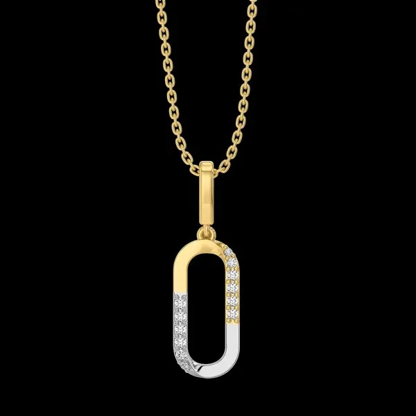 Gold-Tone_Link_Pendant_Necklace_for_Women