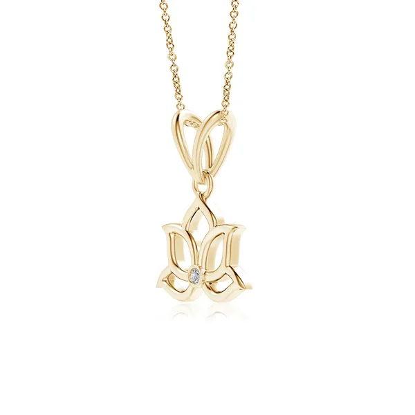 Gold_Tone_Lotus_Pendant_Necklace_for_Women