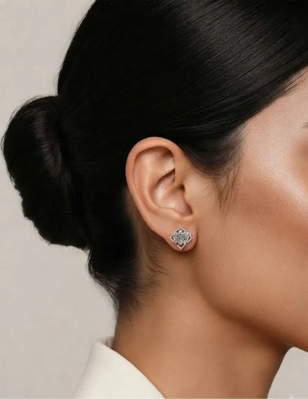 Silver_Tone_Floral_Stud_Earrings_for_Women