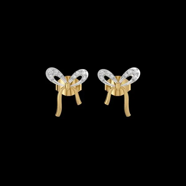 Gold_Tone_Bow_Stud_Earrings_for_Women