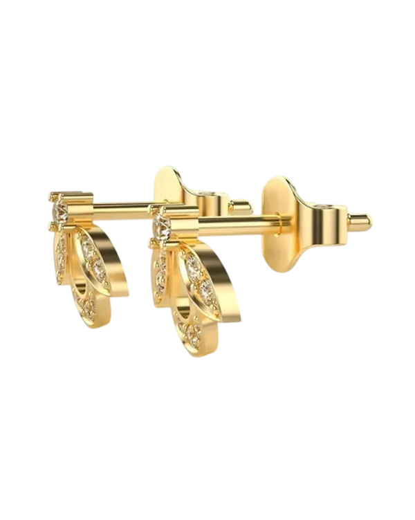 Gold_Tone_Floral_Stud_Earrings_for_Women